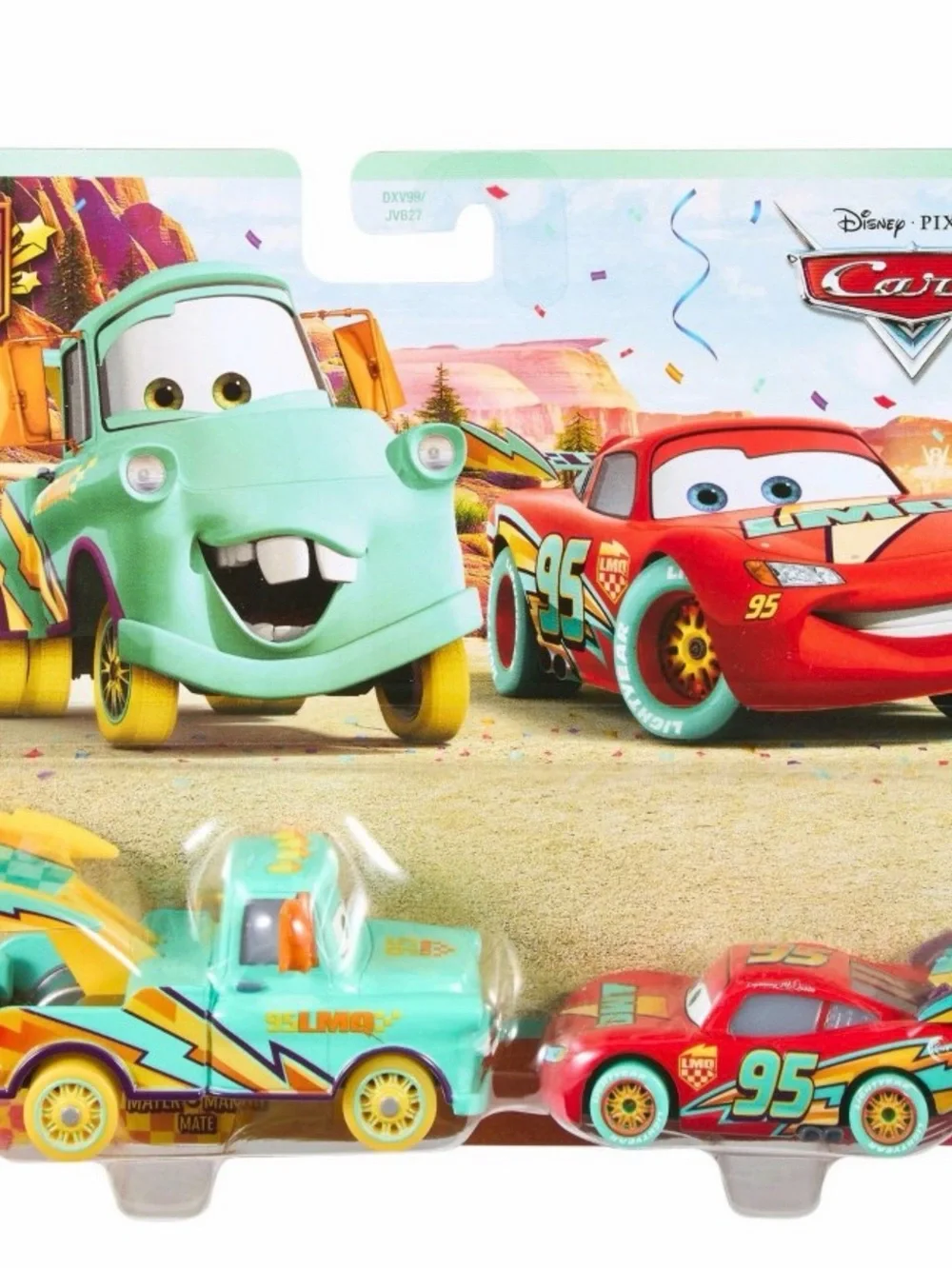 Disney Pixar Cars Lightning McQueen & Mater 2-Pack Die-Cast Vehicles 20th NIB